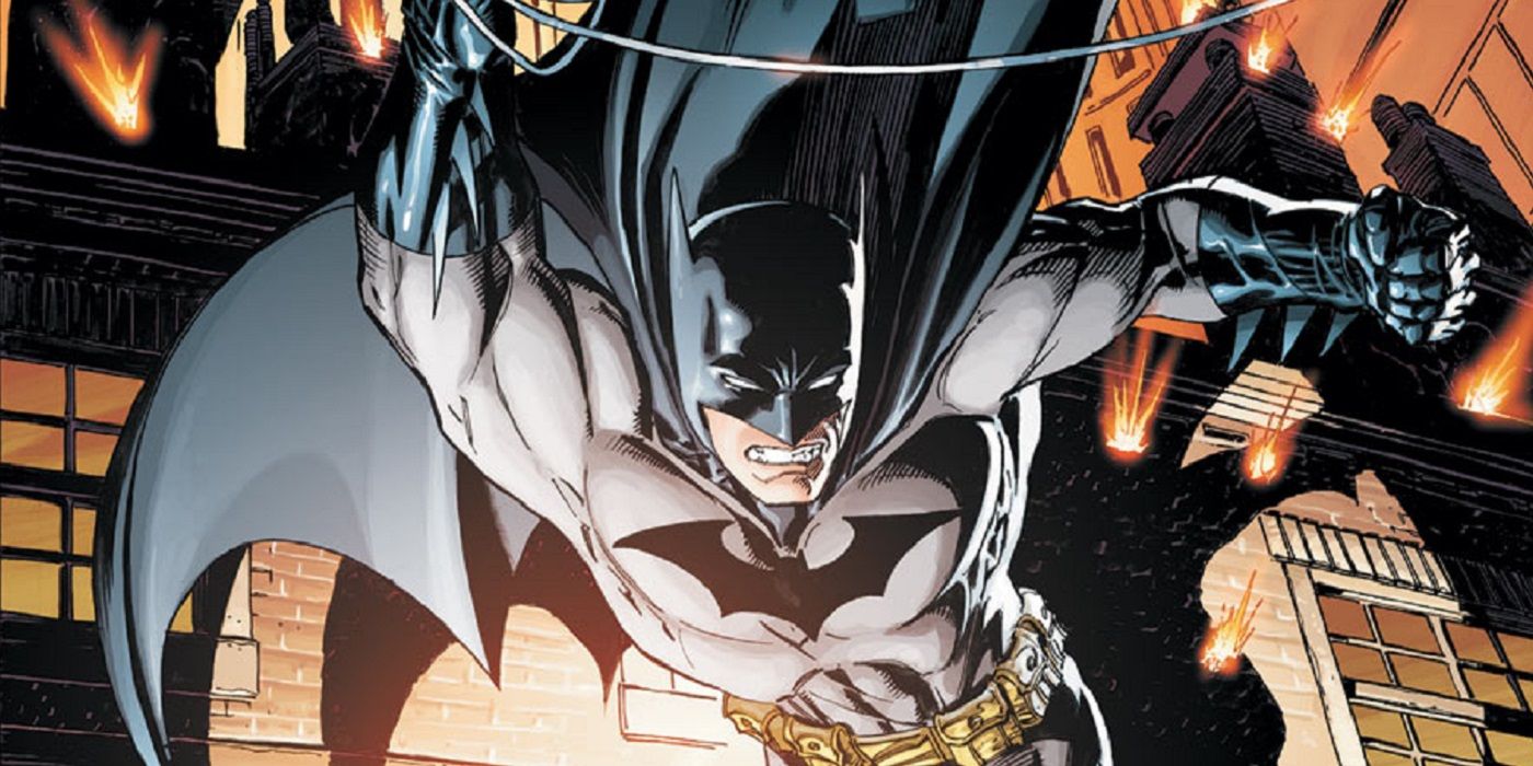 Batman swings through Gotham City in Return of Bruce Wayne