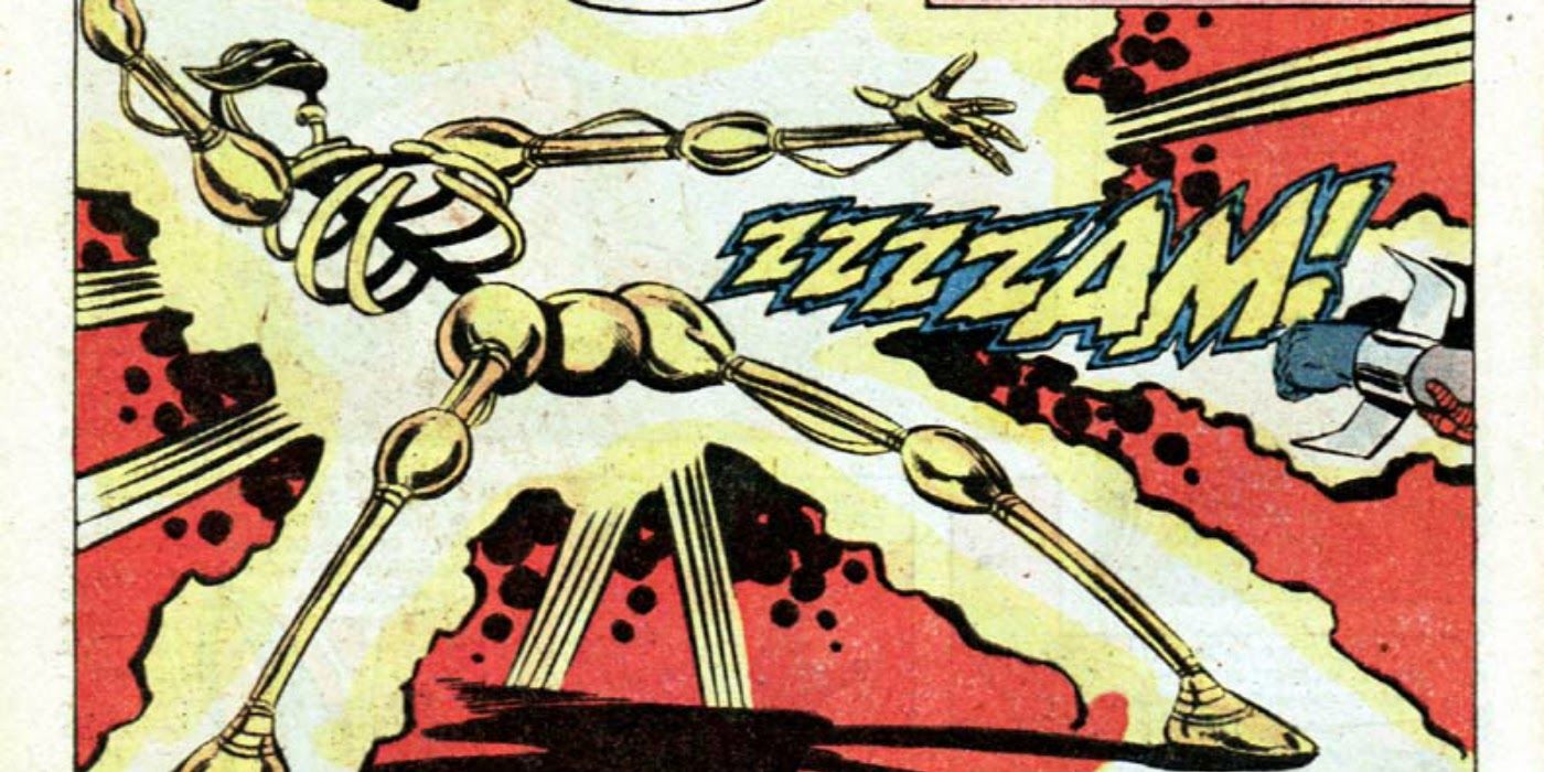 The Modular Man explodes in Spider-Man comics