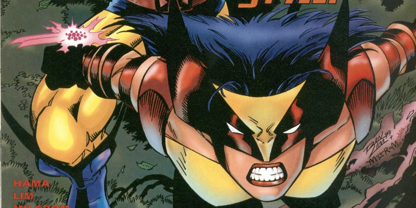 Wild Thing prepares to defend Wolverine with her energy claws.