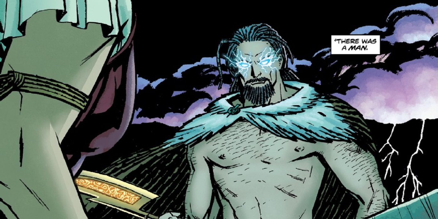 Zeus's eyes glow with lightning in DC's New 52