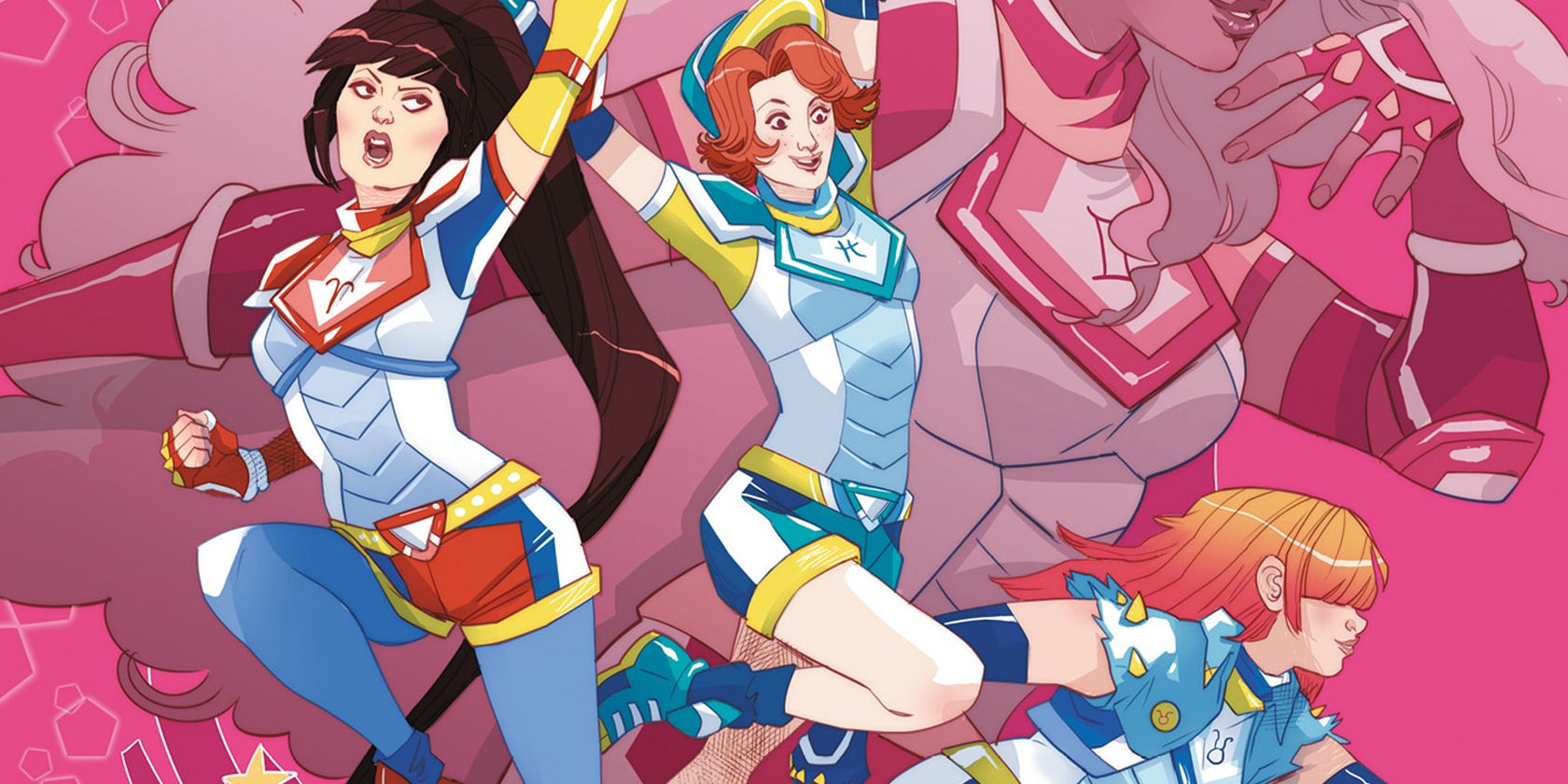characters of Zodiac Starforce posing together