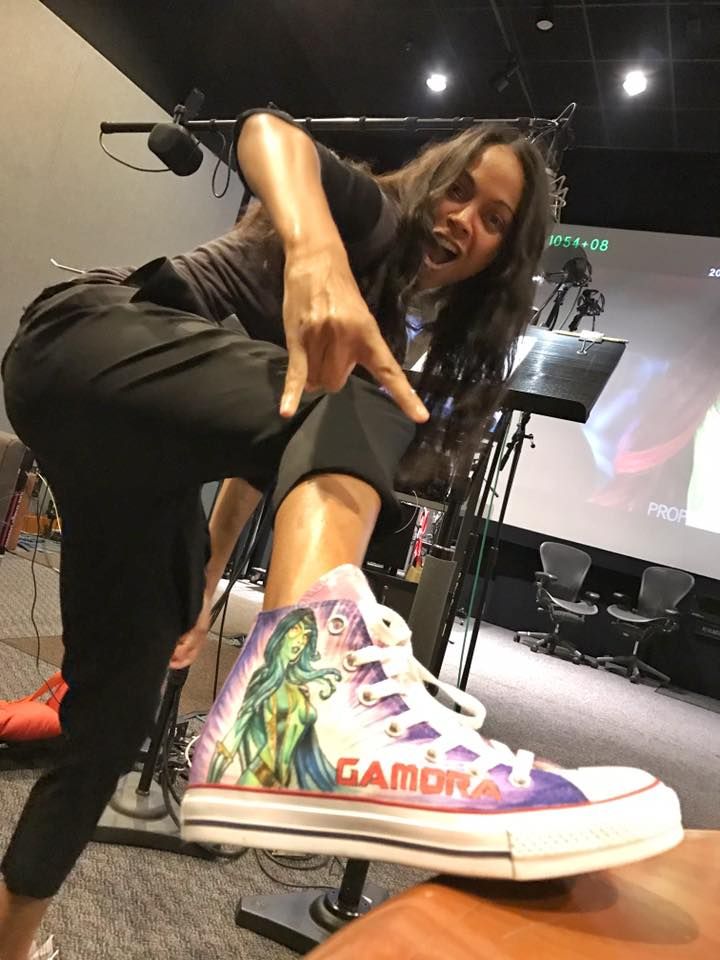 Zoe Saldana Gamora shoes