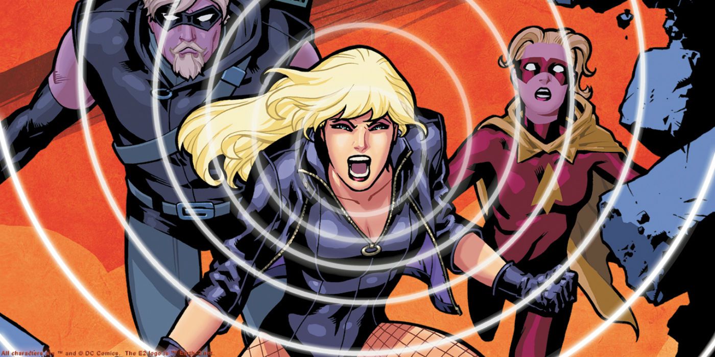 Black Canary with Green Arrow and Speedy in DC Comics