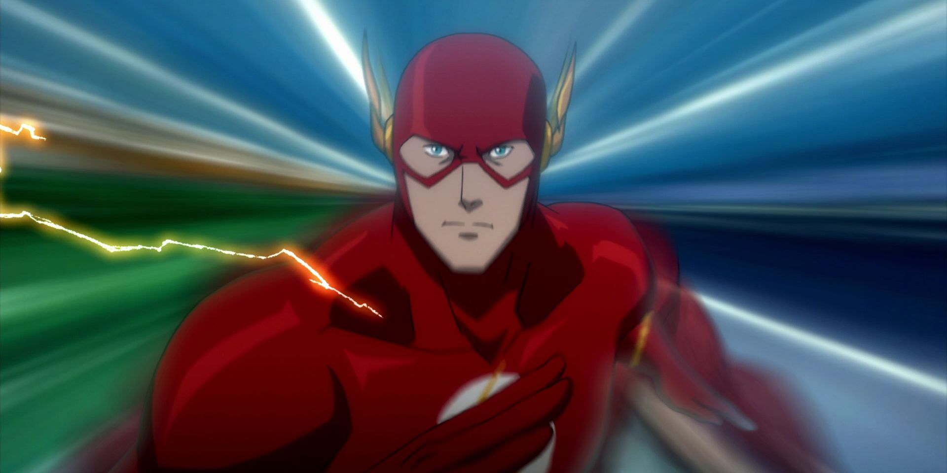 The Flash running in Justice League: Flashpoint Paradox