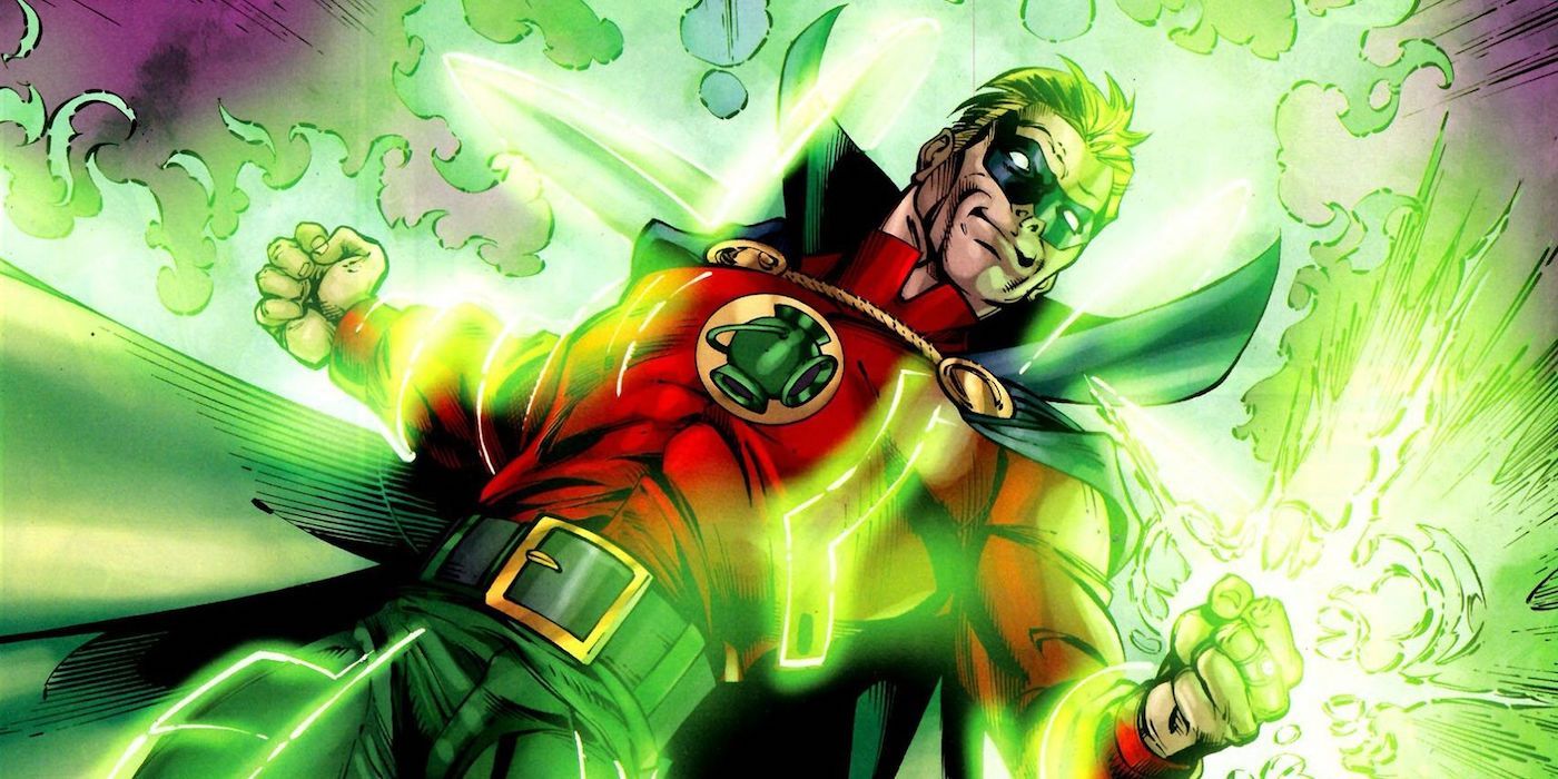 Alan Scott as Green Lantern using his ring