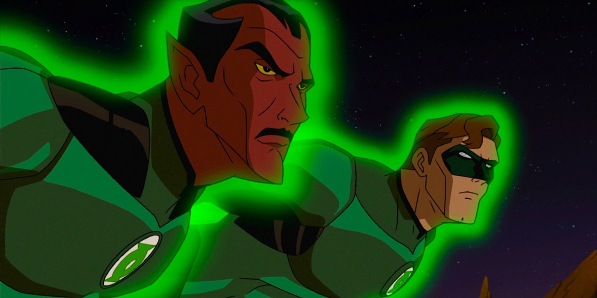 Green Lantern and Sinestro from Green Lantern: First Flight