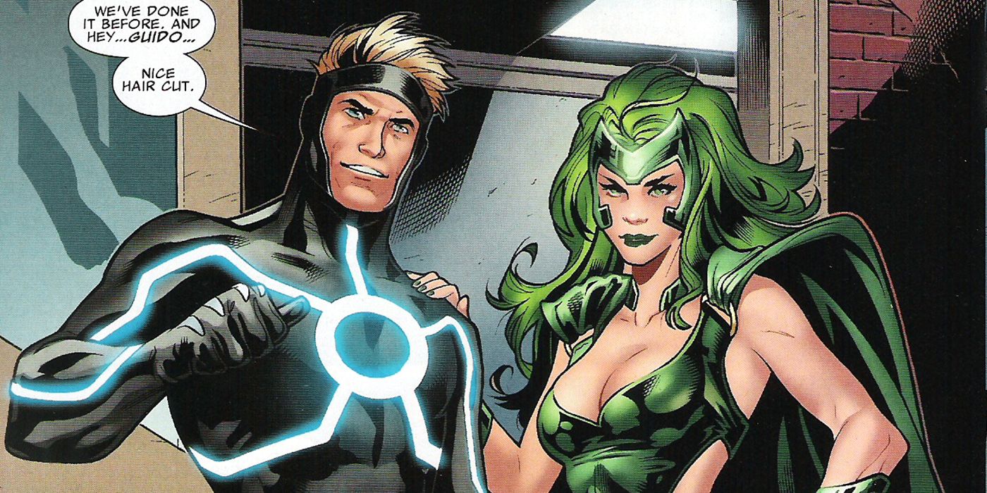Havok standing next to Polaris from Marvel Comics' X-Men