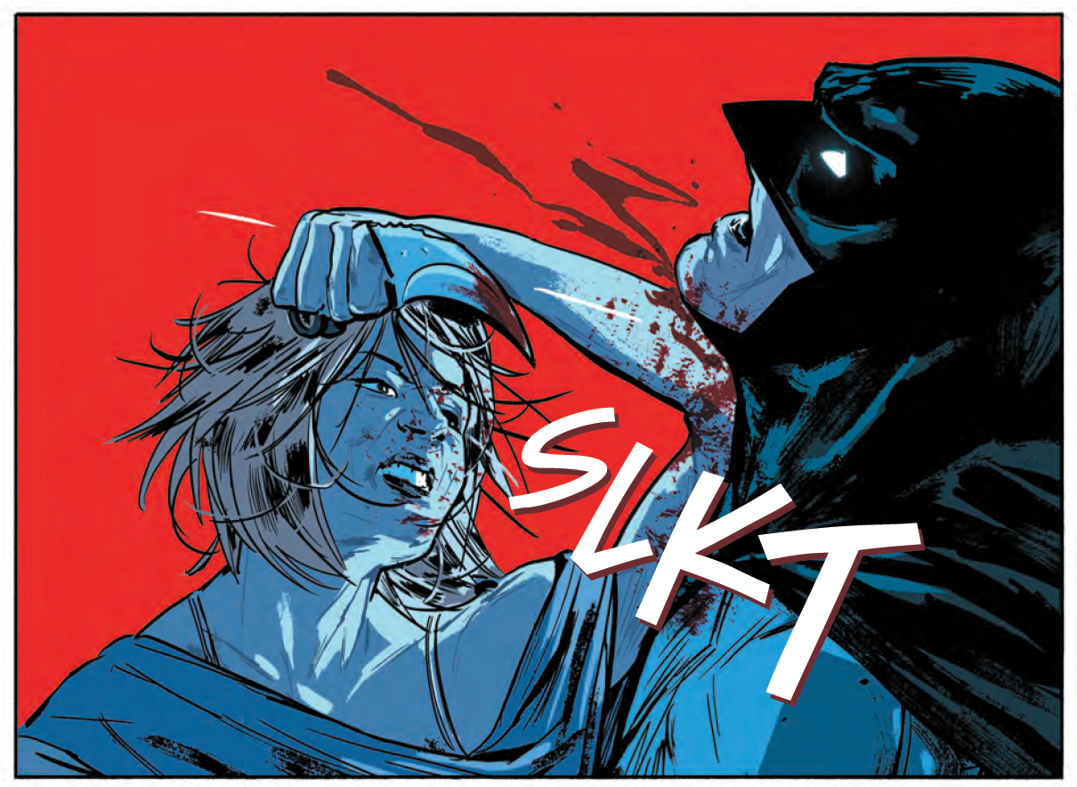 Holly Robinson cuts Batman&#039;s throat