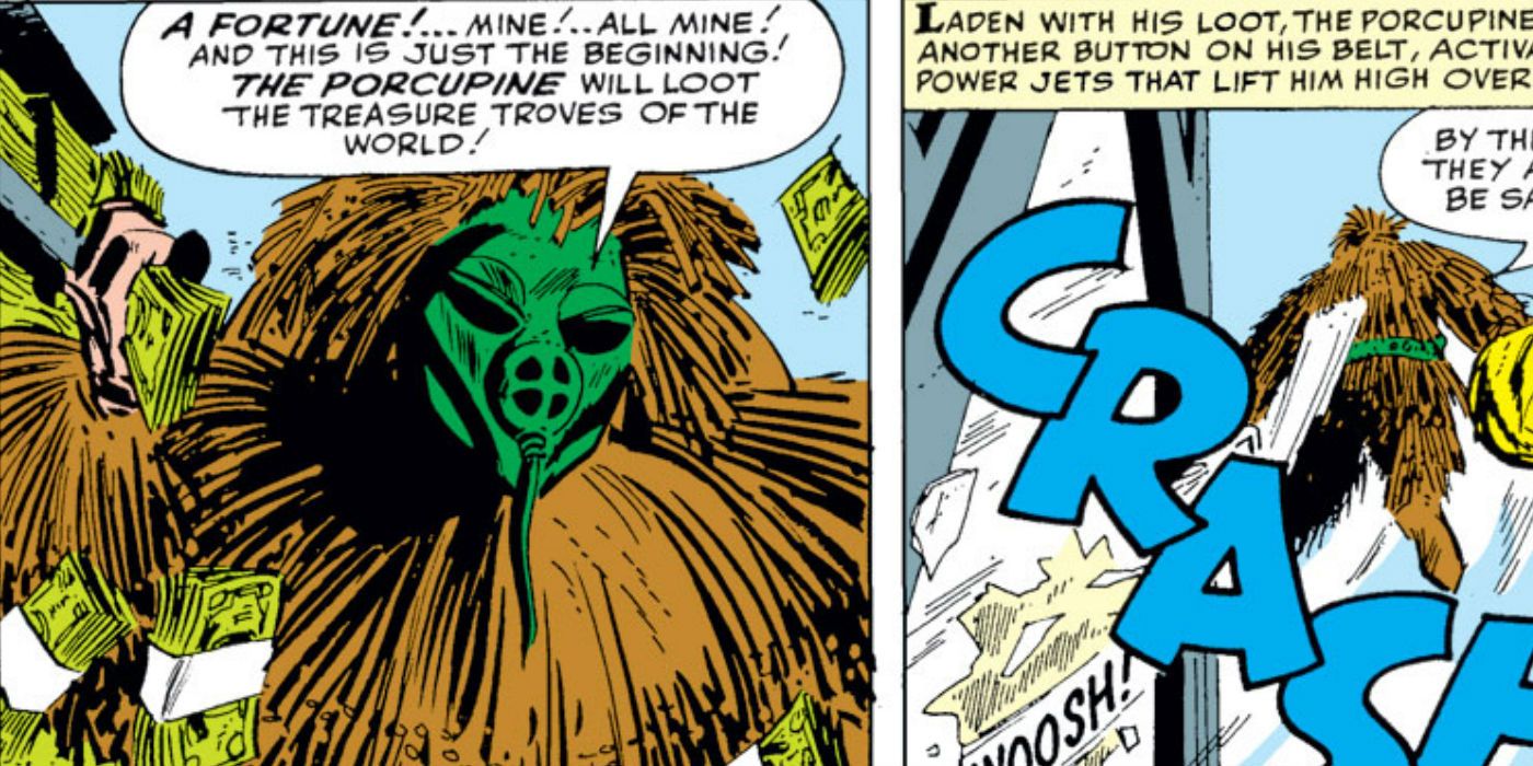 The Porcupine flies away in Marvel Comics