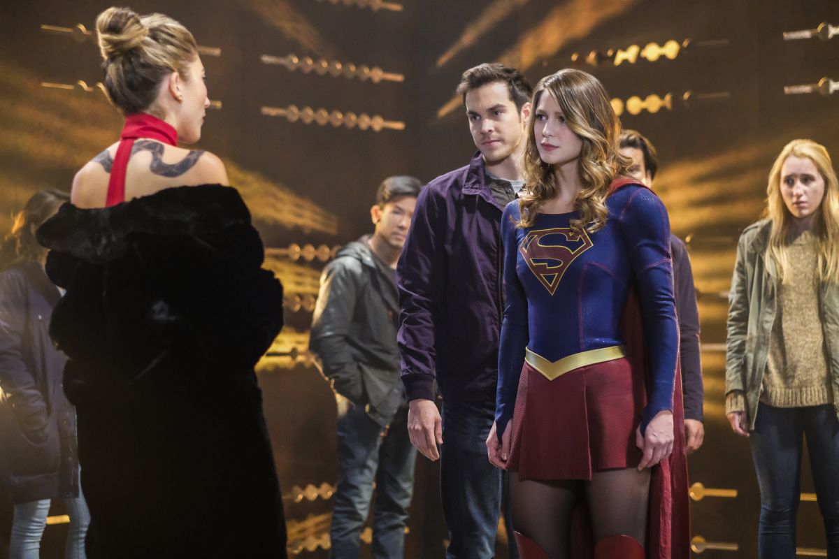 Supergirl -- Supergirl Lives -- Image SPG209b_0037.jpg -- Pictured: (L-R) Dichen Lachman as Roulette, Chris Wood as Mike/Mon-El and Melissa Benoist as Kara/Supergirl -- Photo: Robert Falconer/The CW -- ÃÂ© 2017 The CW Network, LLC. All Rights Reserved