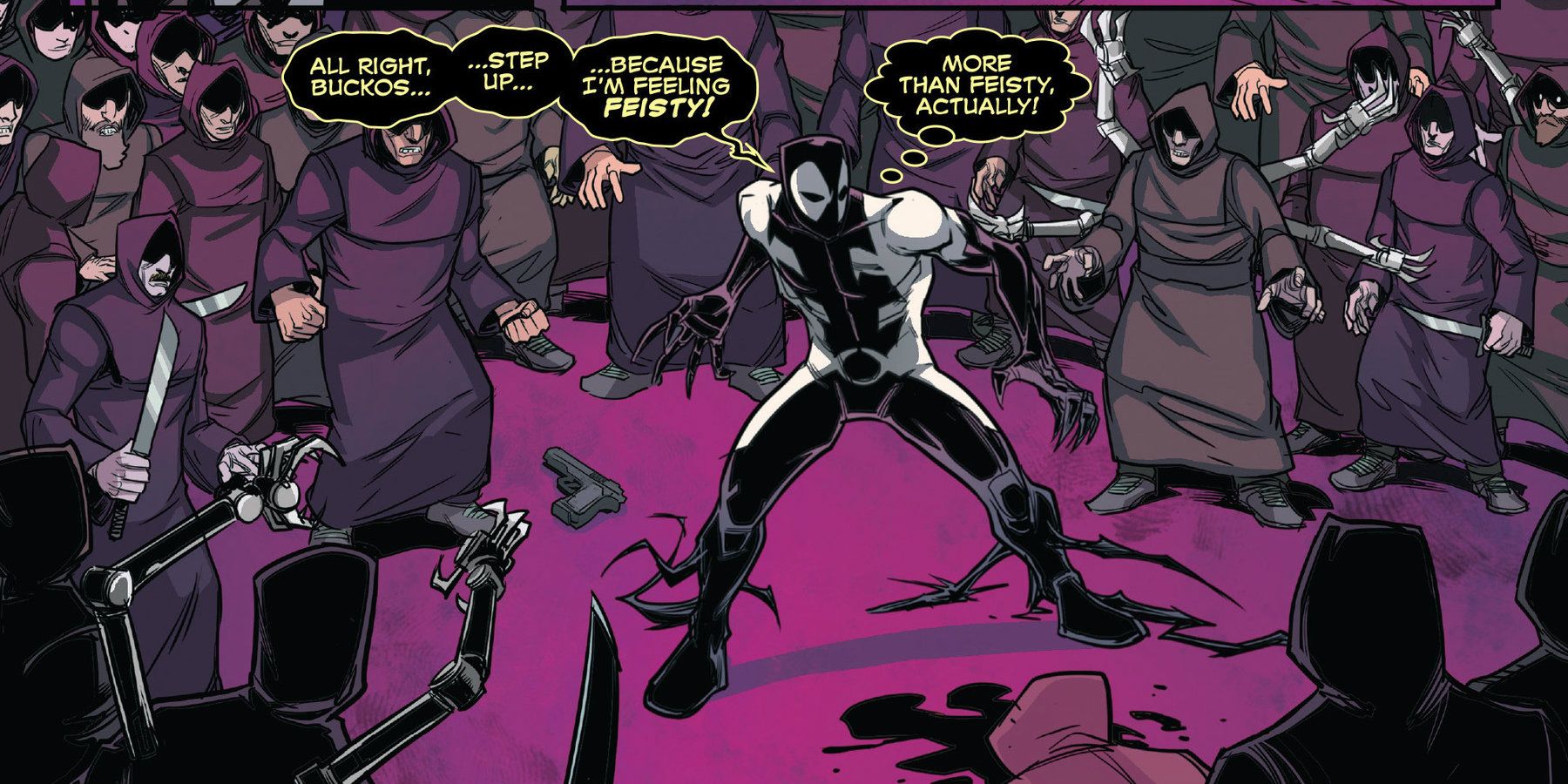 Venom hosts Deadpool.