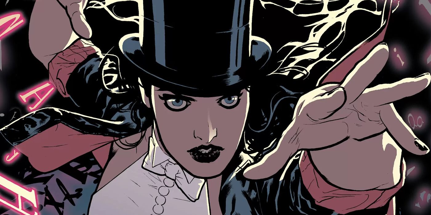 Zatanna cats a spell in DC Comics