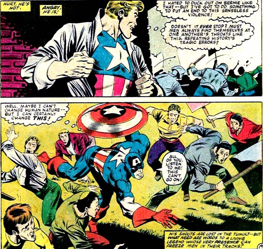 Captain America's Stance on Violence in Response to Hate Speech