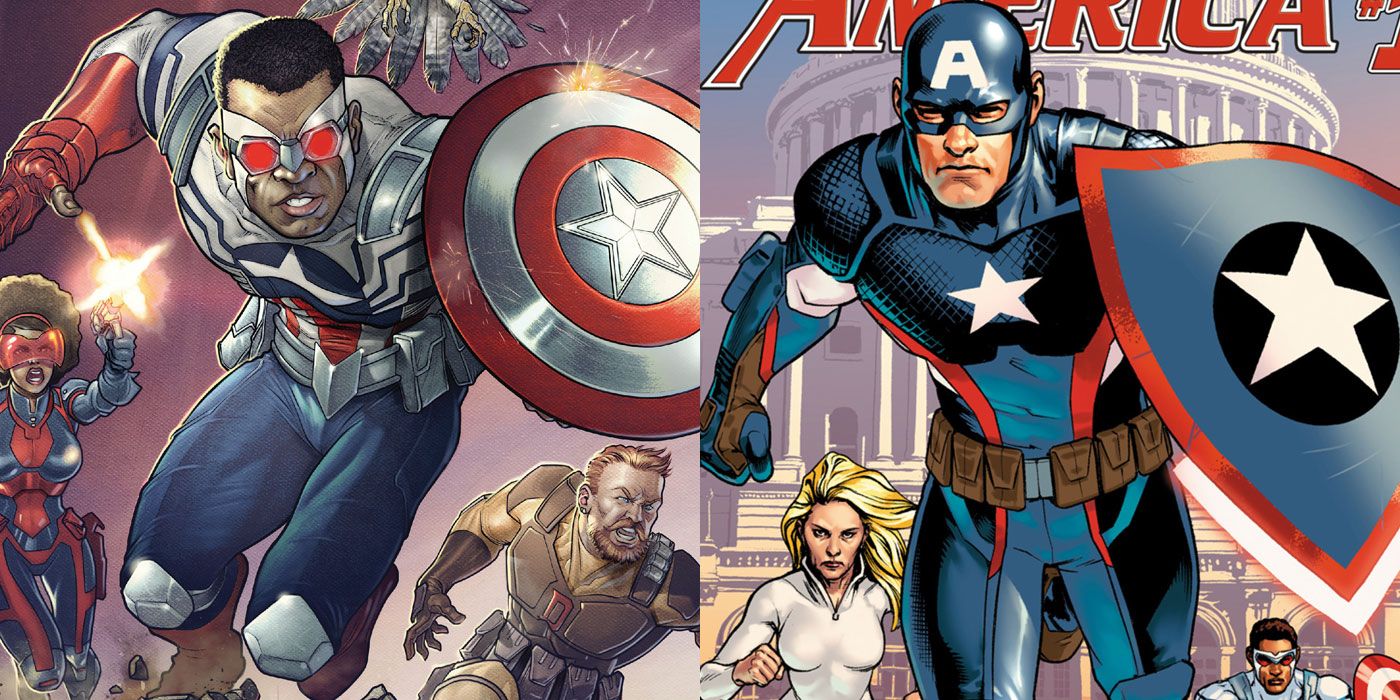 Captain America split image 