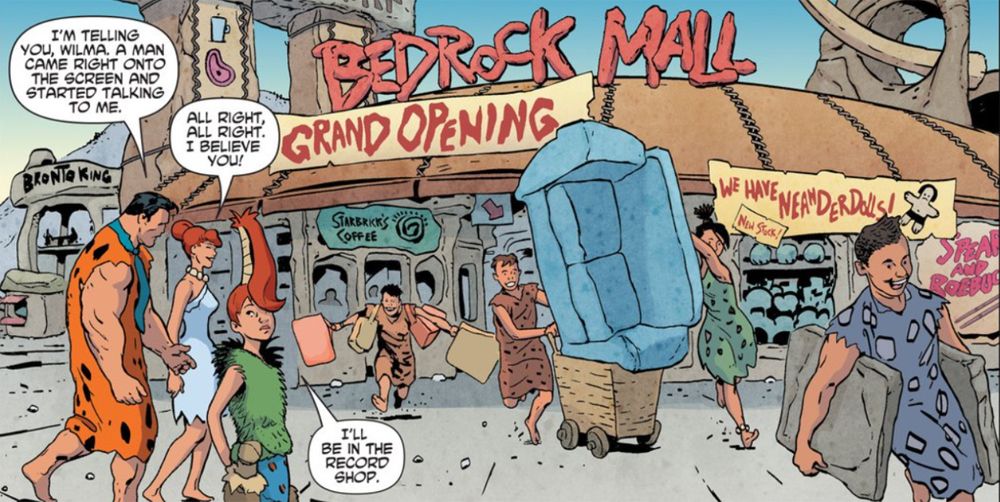From The Flintstones #2, by Mark Russell and Steve Pugh