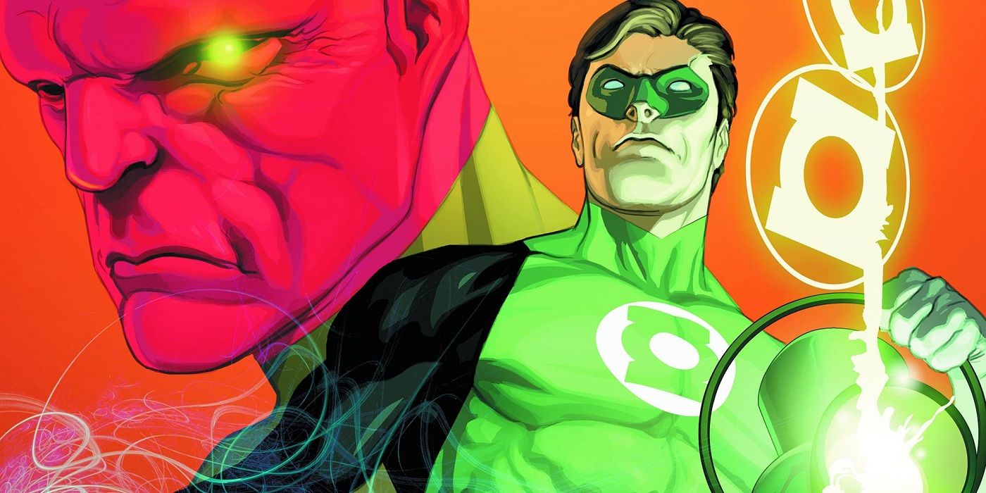 Abin Sur and Hal Jordan in Green Lantern Secret Origin