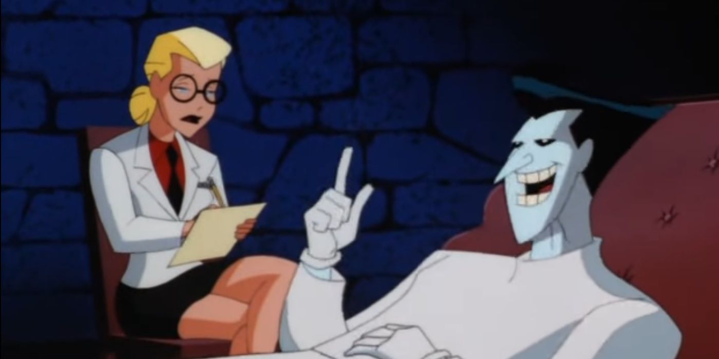 Harleen Quinzell and the Joker in &quot;Mad Love&quot; Harley Quinn's Origin