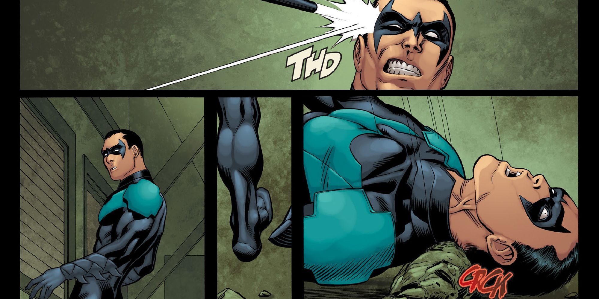 Nightwing's unfortunate death in Injustice