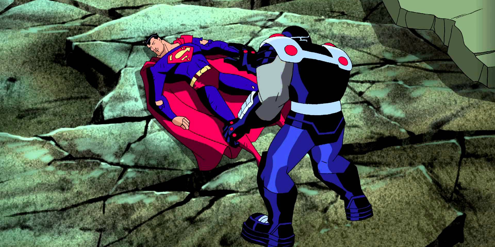 Superman and Darkseid in Justice League Unlimited Destroyer