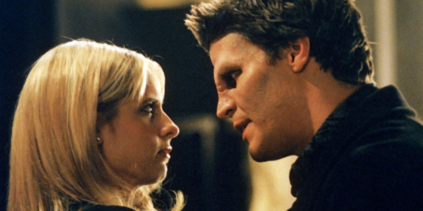 Buffy and Angel in Suprise and Innocence