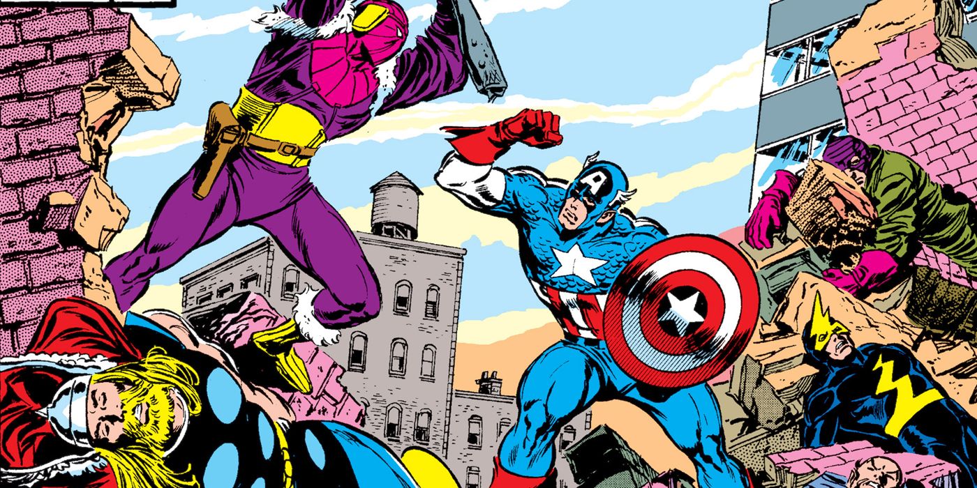 Baron Zemo fighting Captain America in Avengers Under Siege