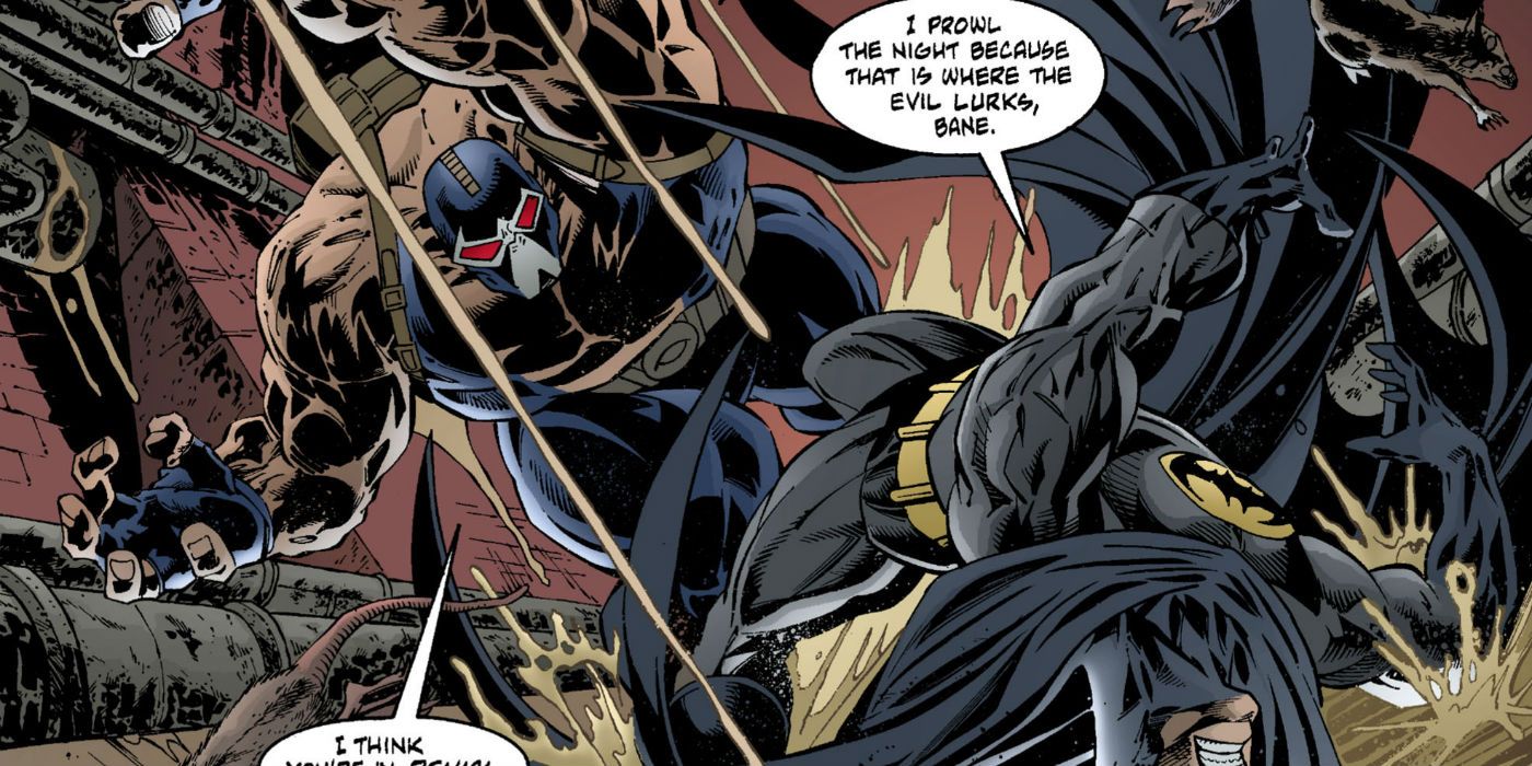 Bane Fights Batman Sewers