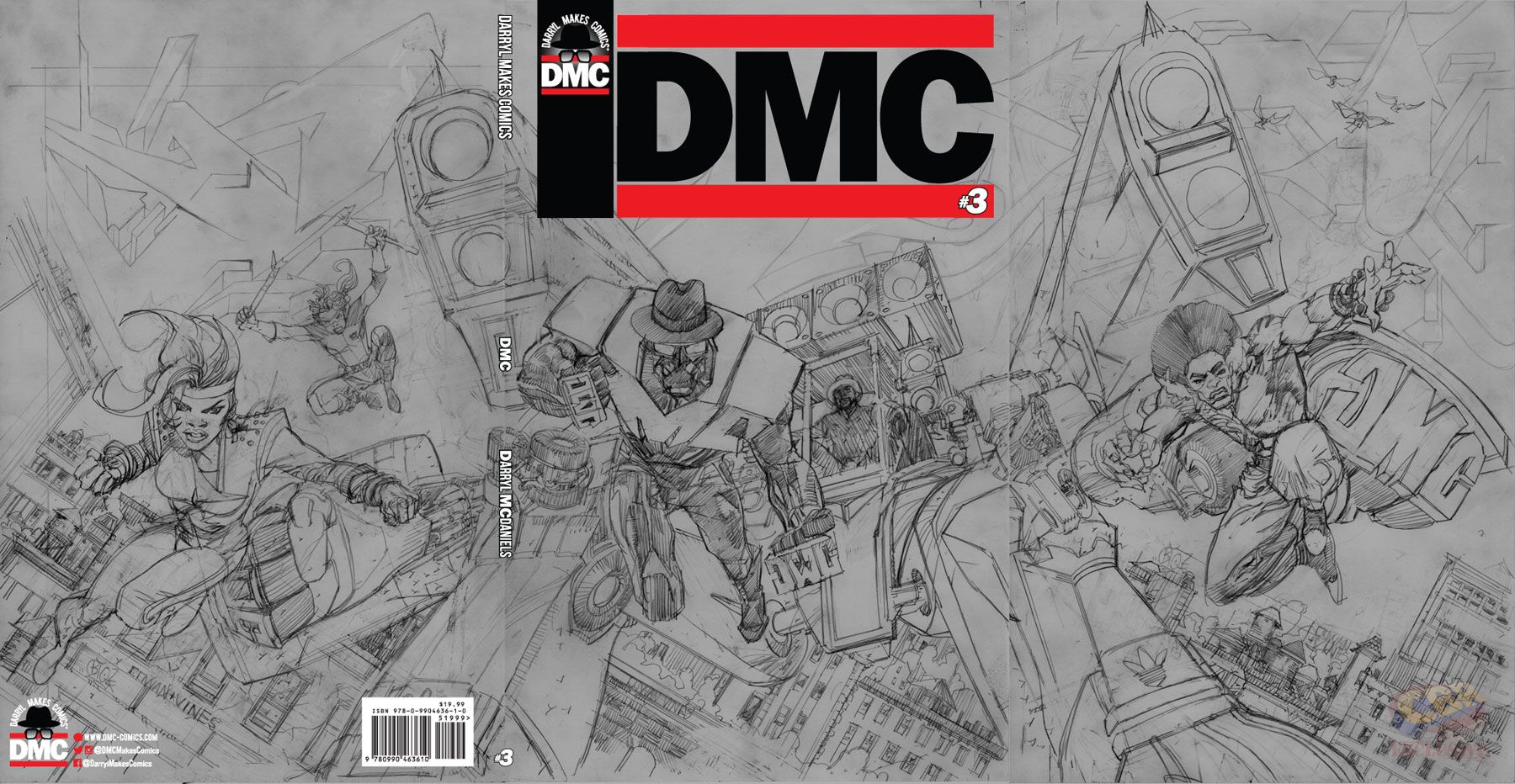 Pencils for DMC #3 cover