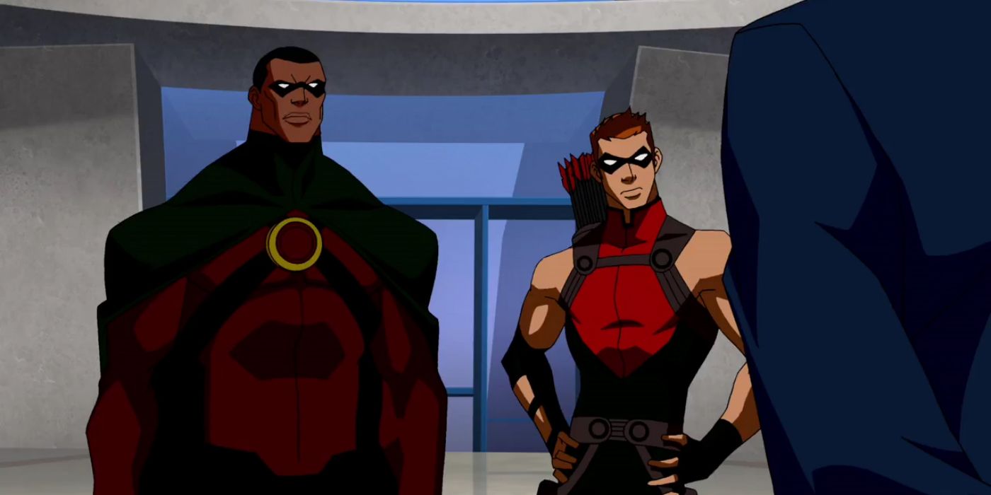Icon and Red Arrow in Young Justice