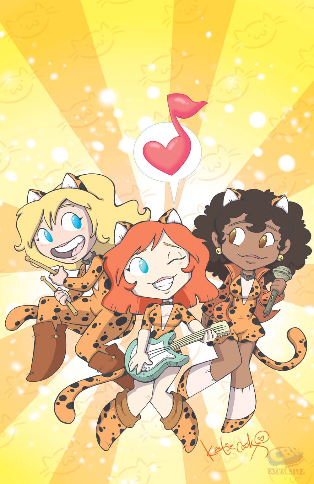 Little Josie and The Pussycats variant cover by Katie Cook