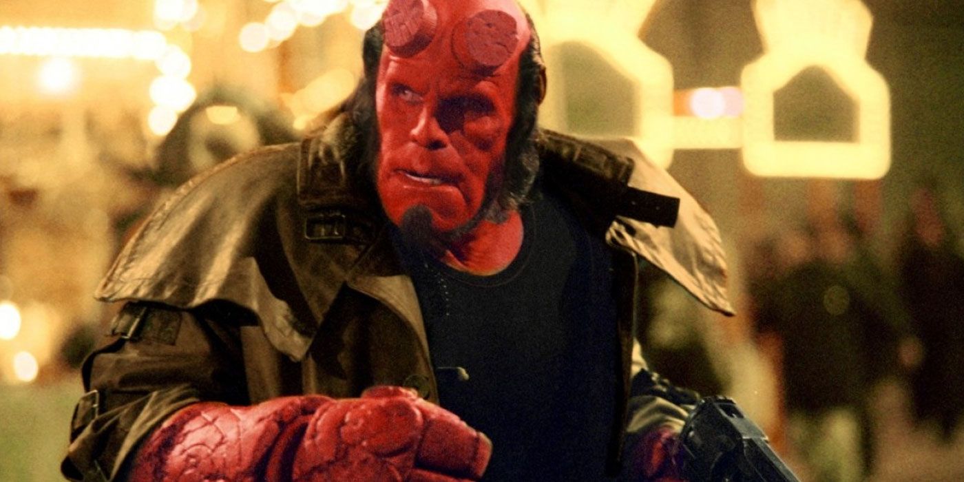 Ron Perlman with the Right Hand of Doom in Hellboy