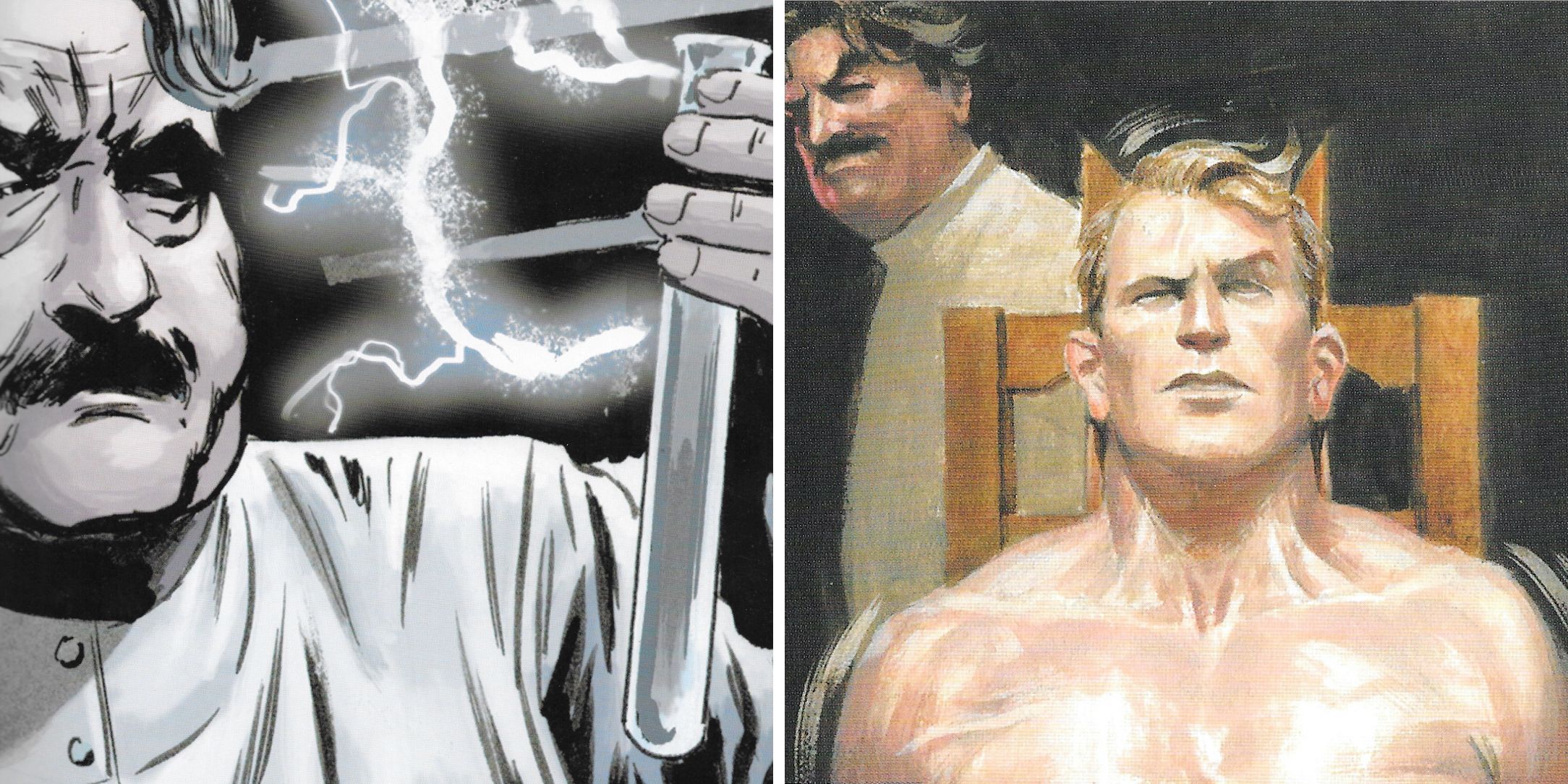 Steve Rogers takes the Super-Soldier Serum in Marvel Comics