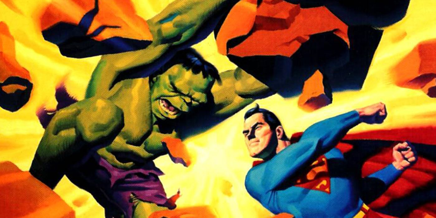 Superman battles The Incredible Hulk in the crossover, The Incredible Hulk vs. Superman.