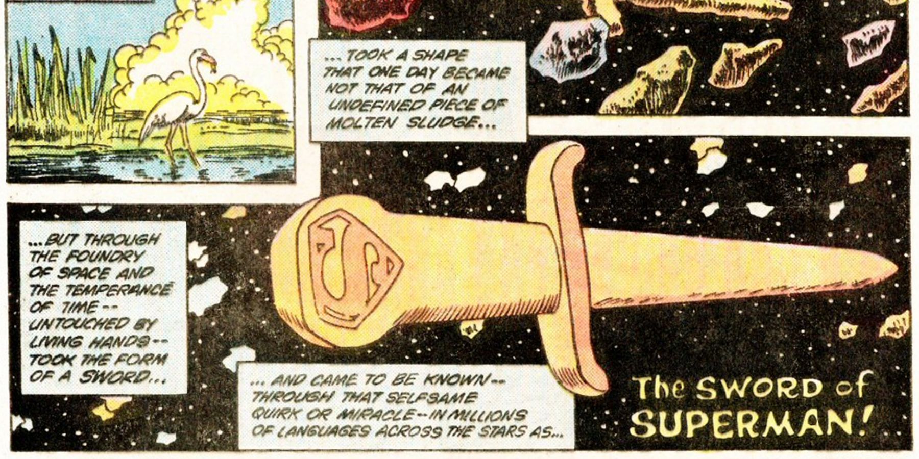 The Sword of Superman Floats Through Space