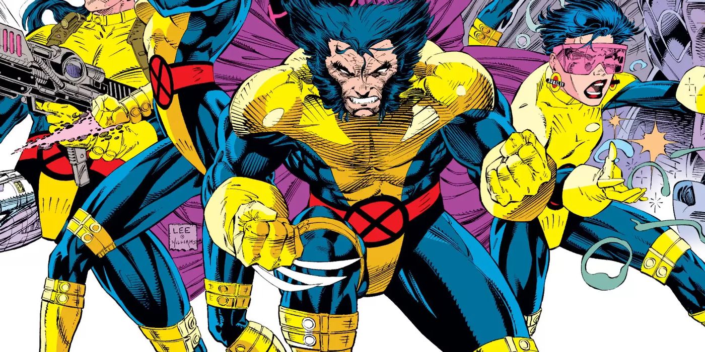 Wolverine wearing the X-Men uniform for training.