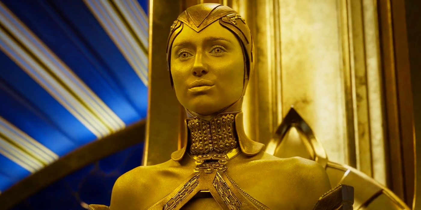 Ayesha alongside the Sovereign in Guardians of the Galaxy 3