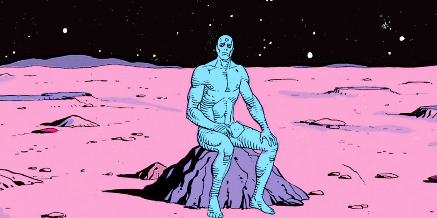 Doctor Manhattan on Mars in Watchmen by Dave Gibbons