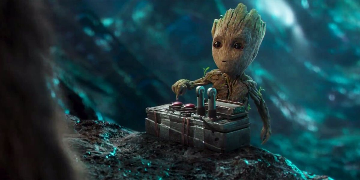 Baby Groot is Dynamite on New Guardians of the Galaxy Vol. 2 Poster