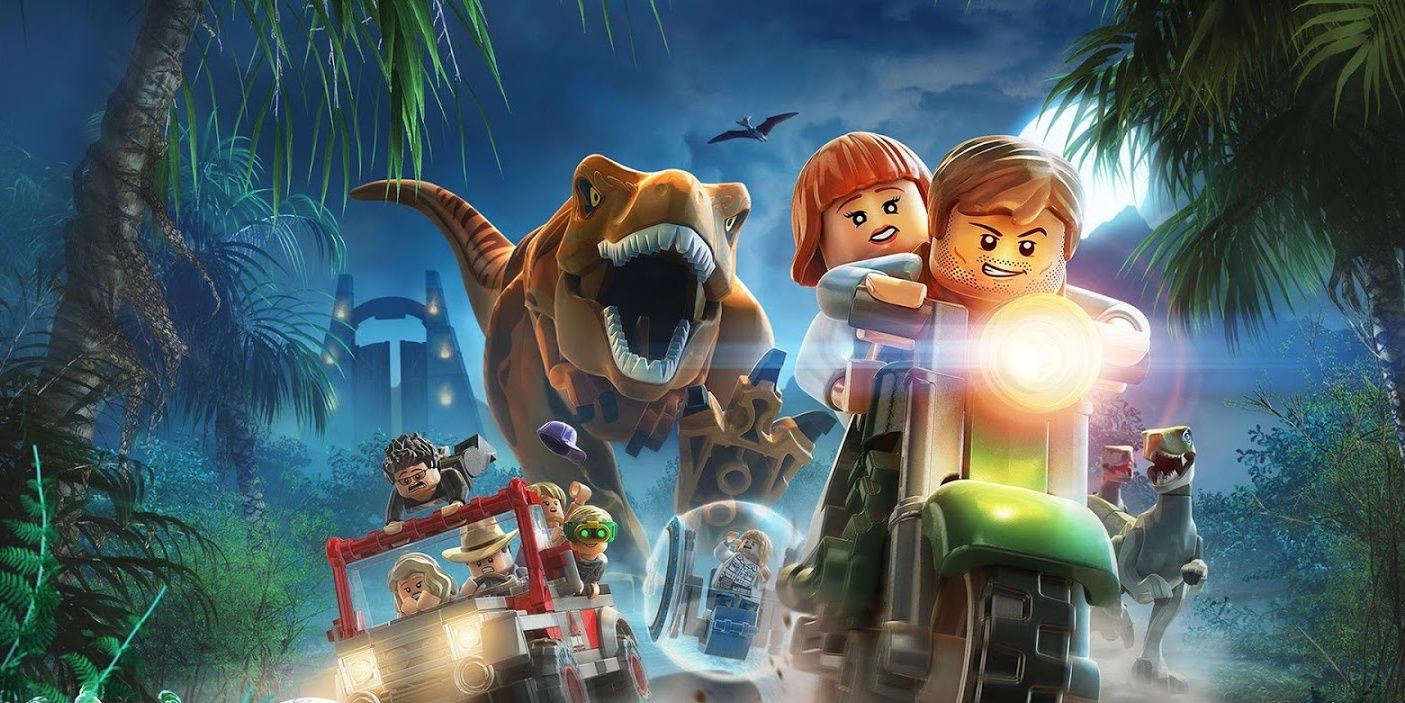 Jurassic World Style Custom LEGO Build Fuses Roller Coasters with