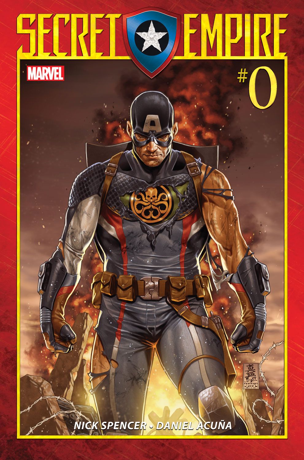 EXCLUSIVE Captain America Exposed on Secret Empire 0 Cover