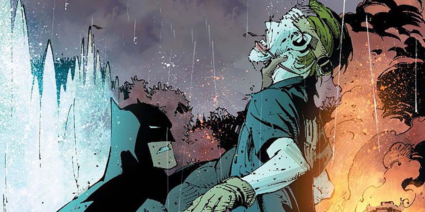 DC Comics - Batman chokes the Joker