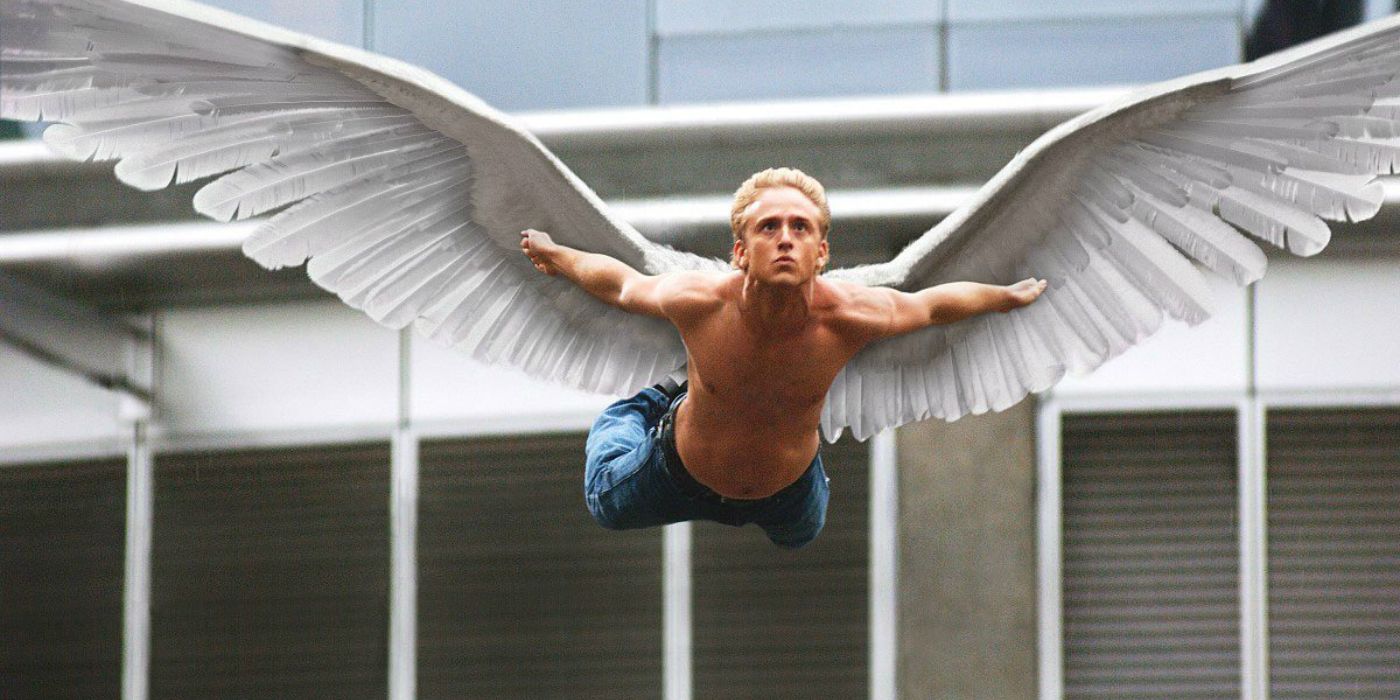 Angel flying in X-Men The Last Stand