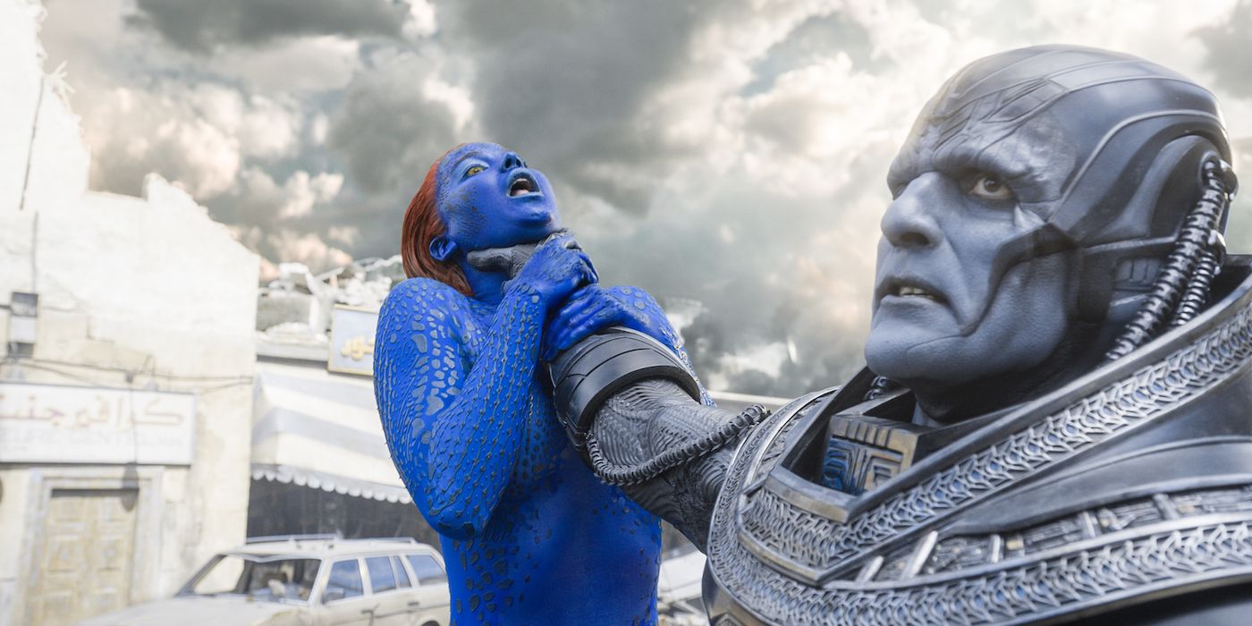 Apocalypse choking Mystique