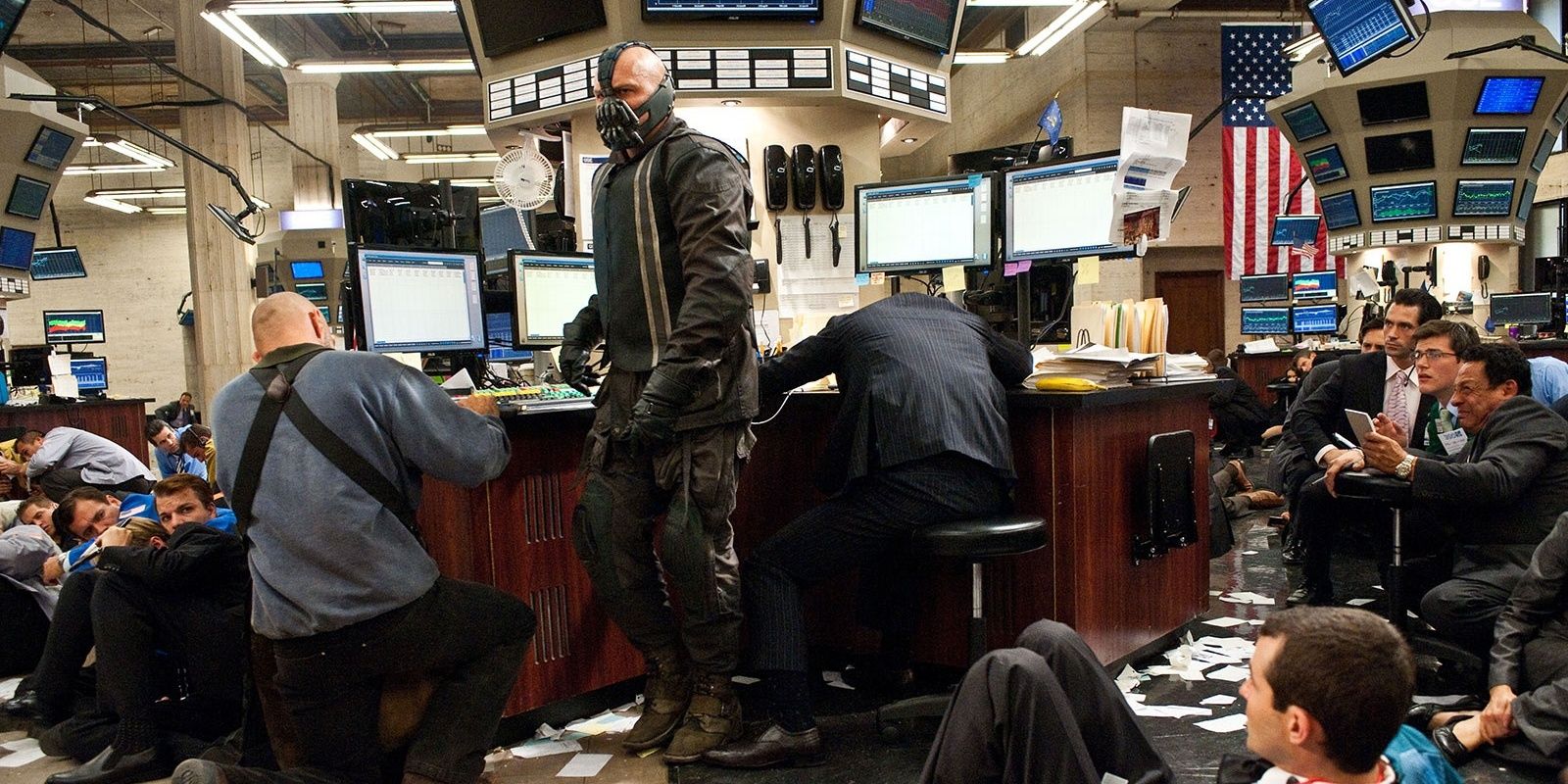 Bane takes on Wall Street Dark-Knight-Rises