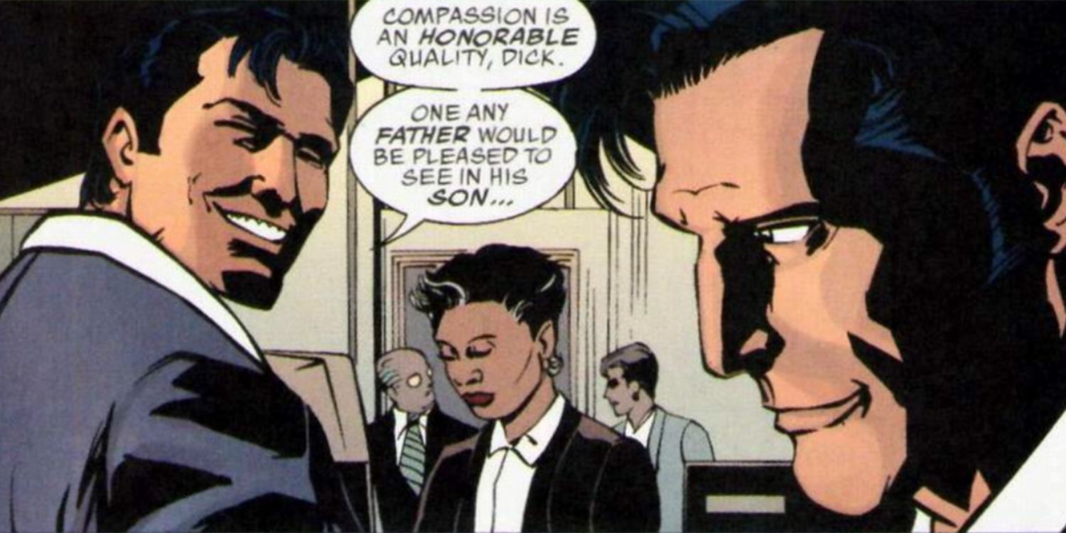 Bruce Wayne Adopts Dick Grayson