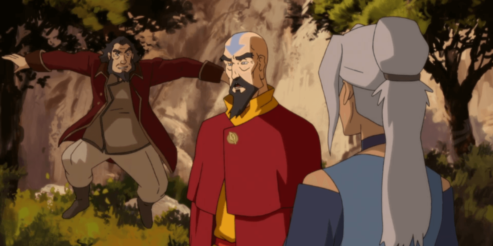 Bumi, Tenzin and Kya from Legend of Korra