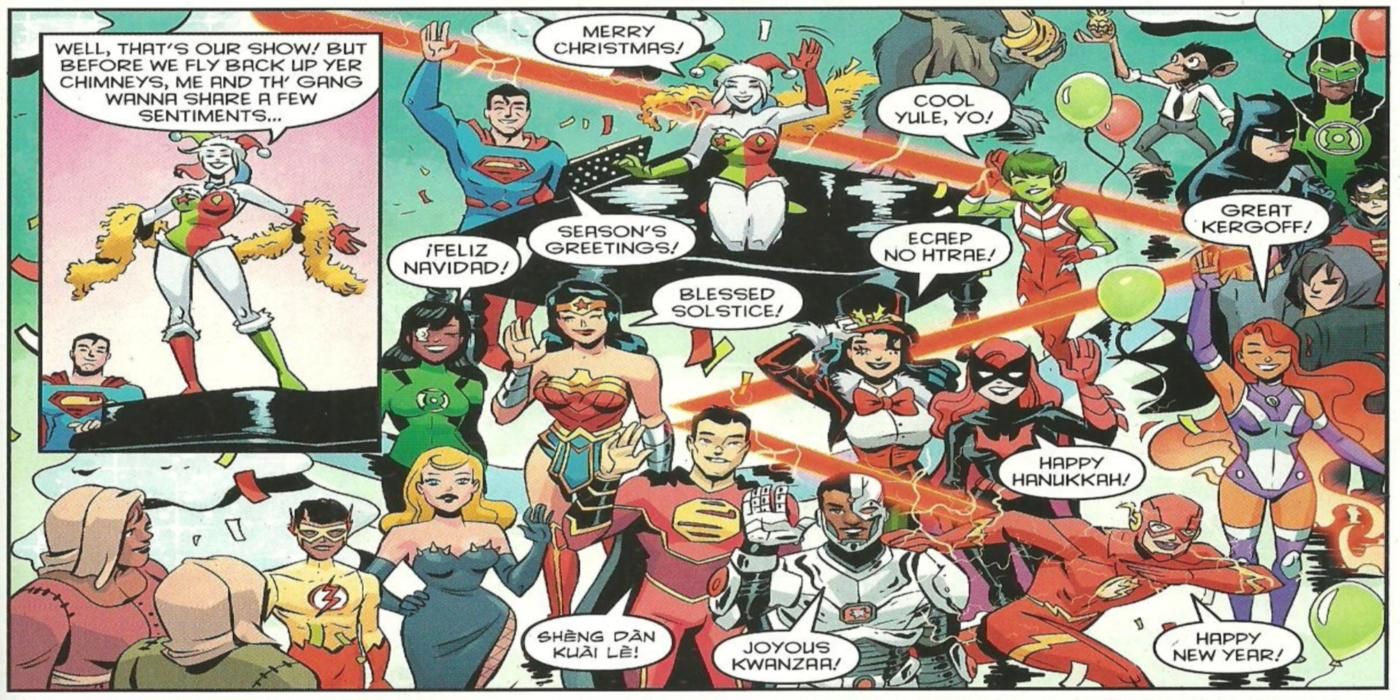 DC Heroes Wishing Happy Holidays