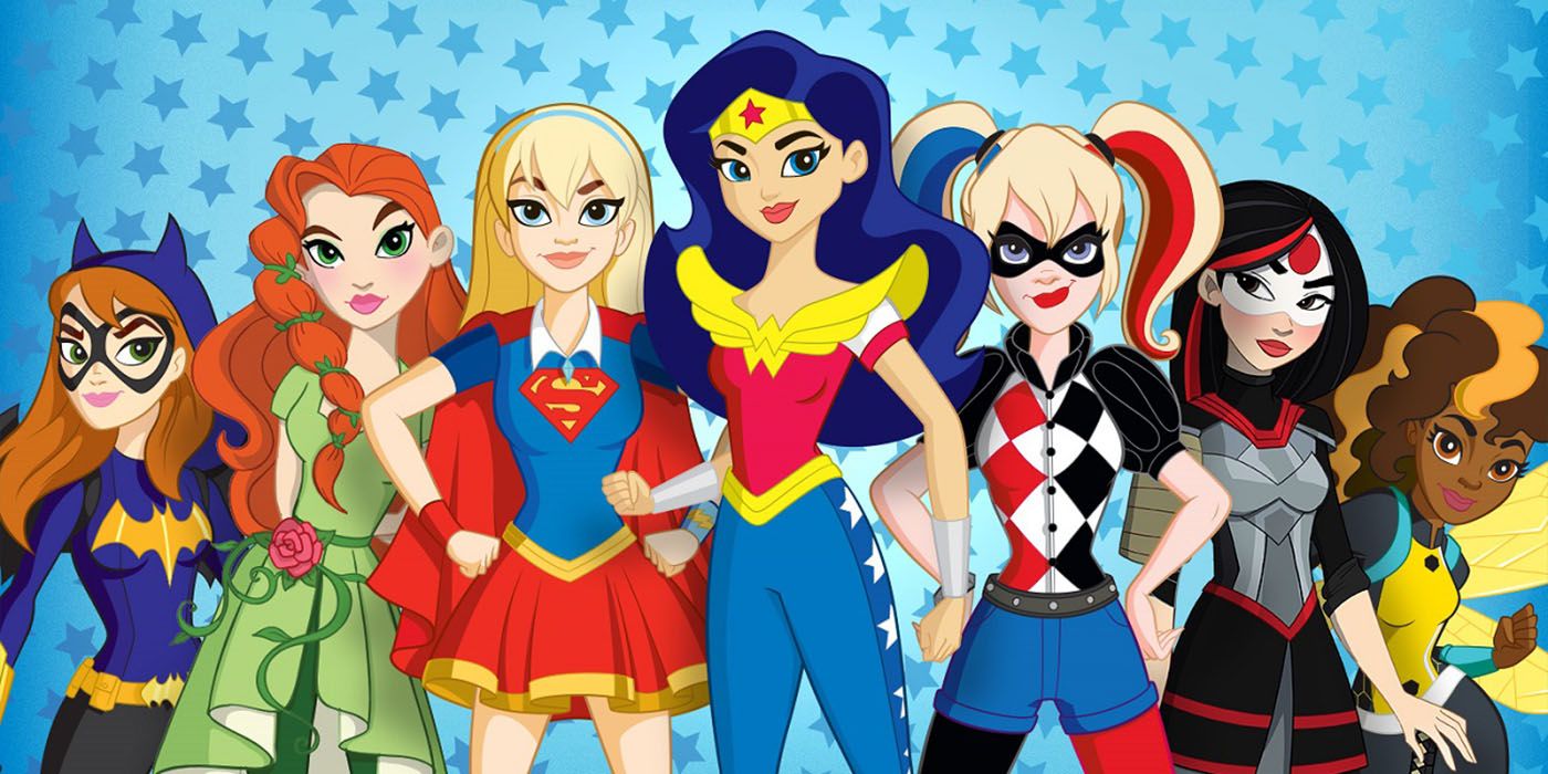 The cast of the first DC Super Hero Girls series.