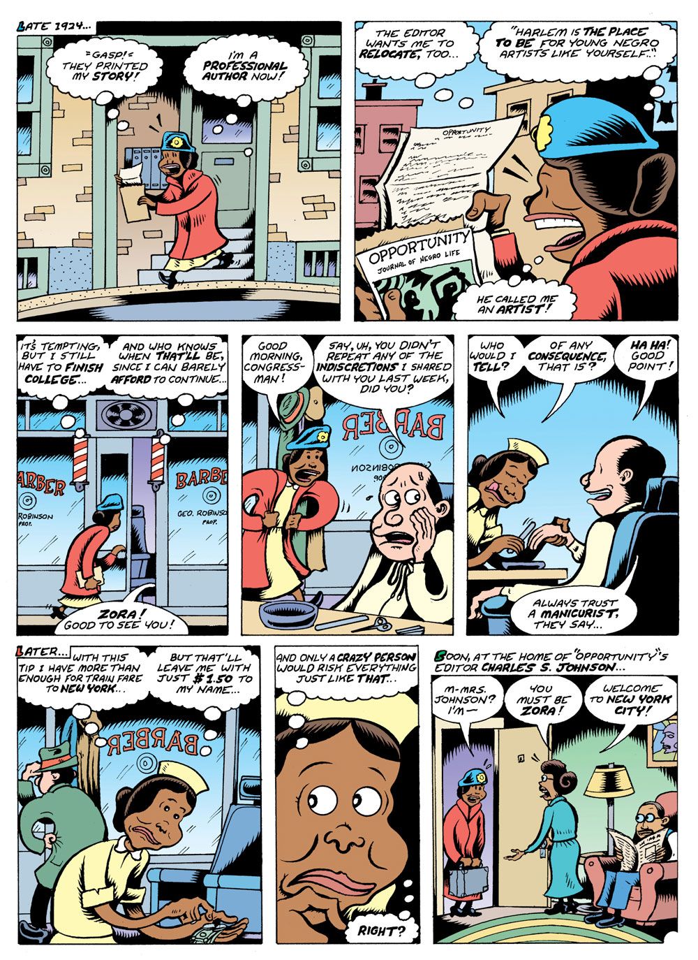 Peter Bagge Talks Fire!! The Zora Neale Hurston Story