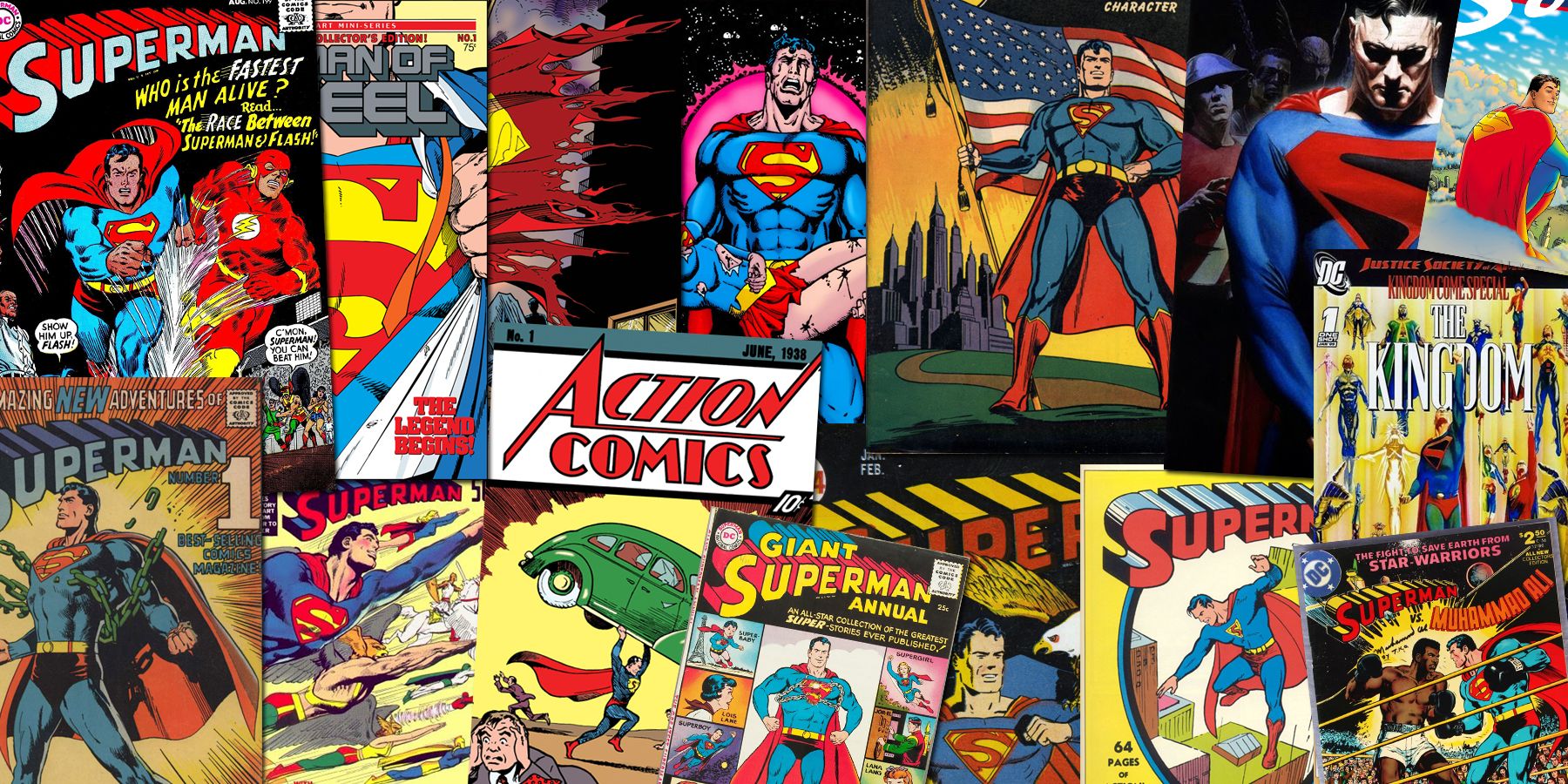 Feature Collage superman covers