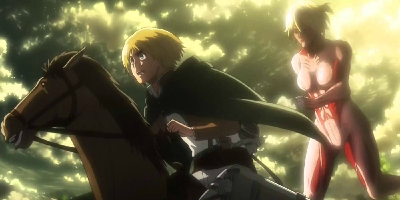 Female Titan chasing Armin